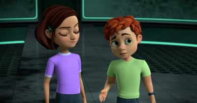 Who cares? He's smiling.
Maybe we won't get grounded after all. - Spy Kids: Mission Critical