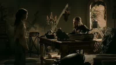 Who did?- I didn't see them, - but I think one was fat.- Oh, Arya. - Game of Thrones