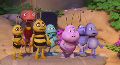 ...who finished just one point
below Team Poppy. - Maya the Bee: The Honey Games