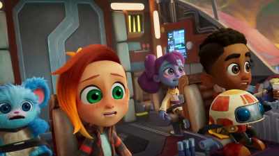 Who wants to check out my new
super amazing speeder? - Star Wars: Young Jedi Adventures