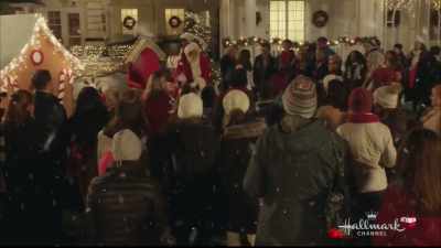Who wants some presents?
Ha! Come on up. - Christmas at Pemberley Manor