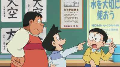 Who were you talking about, Nobita? - Doraemon the Movie: Nobita's Sky Utopia