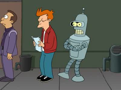 Whoa! A real live robot. - Futurama