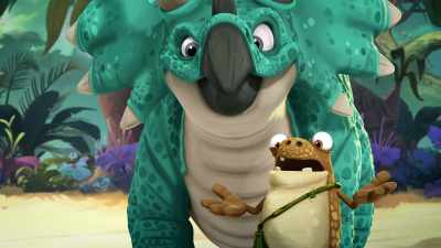 Whoa! A running start.
Interesting strategy, - Gigantosaurus