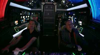 -Whoa!
-[all screaming] - Star Wars: Galaxy's Edge - Adventure Awaits