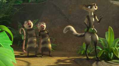 Whoa! Buck and Zee's bone boat. - The Ice Age Adventures of Buck Wild