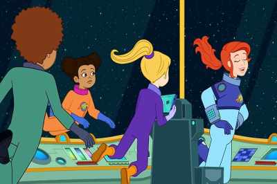 Whoa, every Friz-sat in every orbit
got knocked off its path. - The Magic School Bus Rides Again