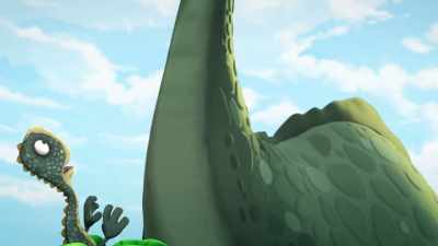 -Whoa!
-(evil laughter) - Gigantosaurus