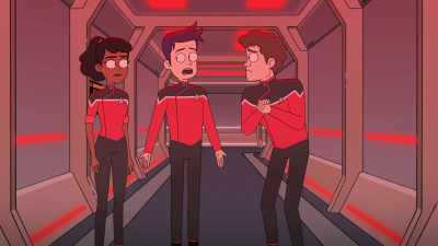 Whoa, hold up. We got to scan
the ship for intruders, - Star Trek: Lower Decks