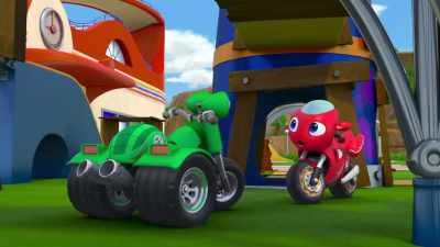 - Whoa!
(honking) - Ricky Zoom