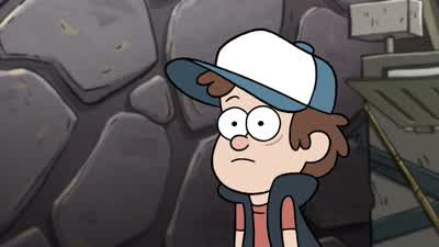 Whoa! I have a really big head. - Gravity Falls