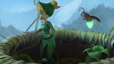 Whoa! I'm awake, I'm awake, I'm...
In a tree? - Tinker Bell and the Lost Treasure