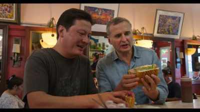 -Whoa, look at this.
-[chuckles] - Somebody Feed Phil