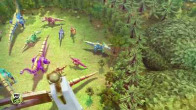 Whoa, robot dinosaurs! - Dinosaur Train: Adventure Island