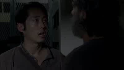 Whoa. Rick, he told us where the camp is. And he really was only travelling with one other person. T - The Walking Dead