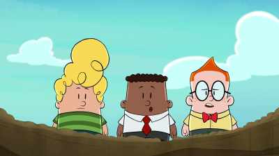 -Whoa! She just invented crater logging!
- That's right, Kurt. - The Epic Tales of Captain Underpants