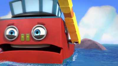 -Whoa!
-[ship horn blaring] - Mighty Monsterwheelies