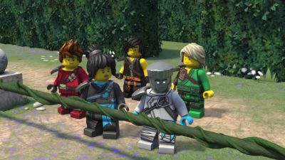 -Whoa! That was close.
-Strange. - Ninjago: Masters of Spinjitzu