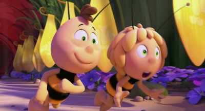 Whoa.
The Honey Games Village. - Maya the Bee: The Honey Games