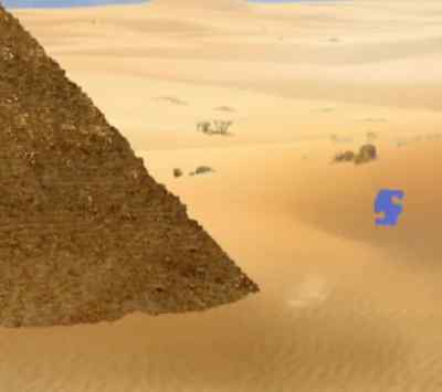     Whoa! The puzzle piece
jumped over the third pyramid. - Little Einsteins