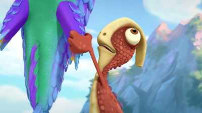Whoa! Uh... Can you guide
this thing to Ayati's party? - Gigantosaurus