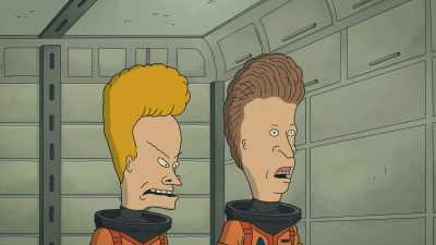 - Whoa, she wants us to watch
her change through the window. - Beavis and Butt Head Do the Universe