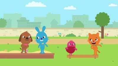 Whoever gets to Binky first - Sago Mini Friends