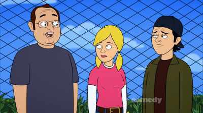 Whoever hits the other person first
will get rum and a snack. - Corner Gas Animated