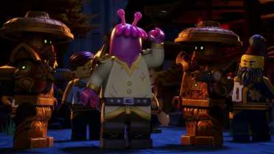 Whoever sent these attacker
bots is still among you. - LEGO Ninjago: Dragons Rising