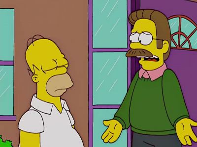 Whole town is laughing
at me behind my back. - The Simpsons