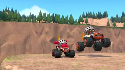 - Whoo-hoo-hoo!
- We made it! - Blaze and the Monster Machines