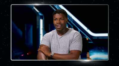 -Whoo-hoo!
-[John Boyega] And then it ends with, - Star Wars: Galaxy's Edge - Adventure Awaits