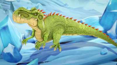 -Whoo-hoo!
-(roaring) - Gigantosaurus