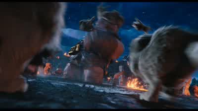 Whoo! Take a bite outta that pig! Finish this, Henry! - A Minecraft Movie