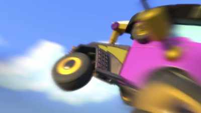 -Whoo!
-[thunder crashes] - Mighty Monsterwheelies