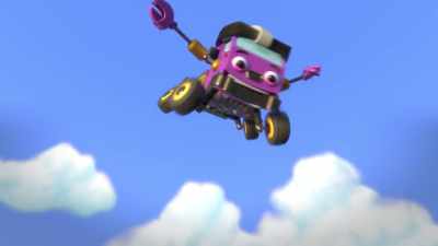 -Whoo!
-[thunder crashes] - Mighty Monsterwheelies