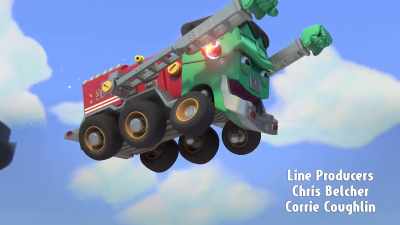 -Whoo! Yeah!
-[thunder crashes] - Mighty Monsterwheelies