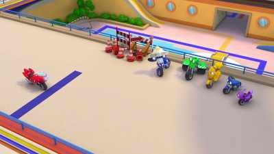 Whoops. I'm the only one
on the track. - Ricky Zoom