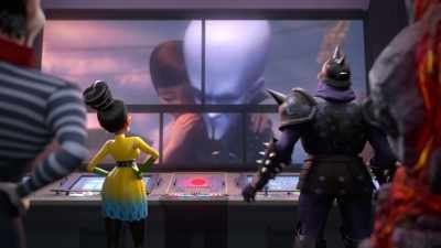 Whoopsie. Not alone.
(imitates buzzer) You lose. - Megamind vs. the Doom Syndicate