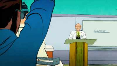 - [whooshing]
- Why are you raising your hand? - Your Friendly Neighborhood Spider-Man