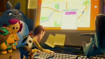 Who's velocistar237Oh That's just a dinosaur toy down the streetThat's nothing Let me just take care of thatJust a dinosaur All right - Toy Story 3