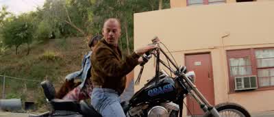 Butch whose motorcycle is this Sighs It's a chopper baby Whose chopper is this Zed's Who's zed Zed's dead baby Zed's dead - Pulp Fiction