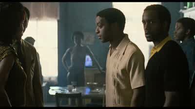 What's wrong Y'all niggas ain't never seen hoochie beforeTurner Why are they all nakedFrank So they can't steal nothing - American Gangster