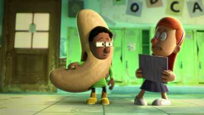 Why are dressed like a peanut?
- [grunts] - Big Nate