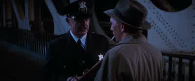 Okay pal why the mohaskaWhy are you packing the gun I'm a treasury officerAll rightJust remember what we talked about nowHeyWait a minute What kind of police do you have in this goddamn city huhWhat do they teach you You just turned your back on an armed - The Untouchables