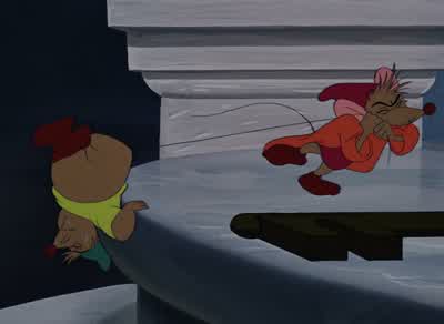Shh. Why can't you hold still a minute? Oh! My word. Enough of this! The next young lady, please. Di - Cinderella
