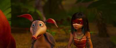 Why did they stop at the river?
- They are afraid of something. - Ainbo