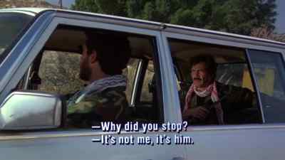 - Why did you stop?
- It's not me, it's him. - The Delta Force