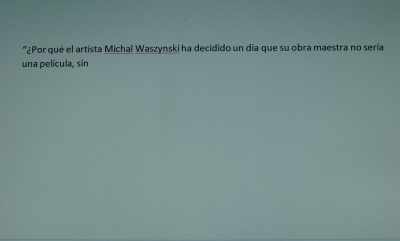 "WHY DID THE ARTIST MICHAL WASYNSKI
DECIDE ONE DAY - Close Your Eyes