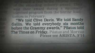 "Why didn't anybody from
the label speak out," - Milli Vanilli